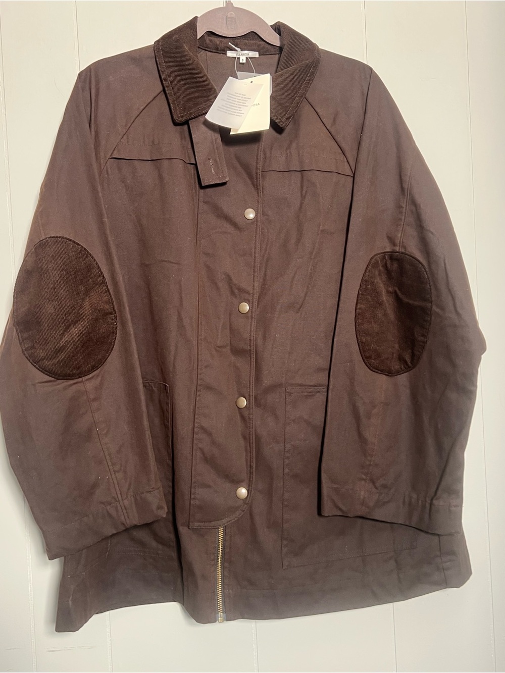 Tularosa Riley Waxed Canvas Barn Jacket in Espresso Brown - Picture 9 of 11